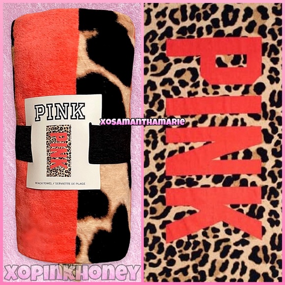 VS PINK Leopard Beach Towel